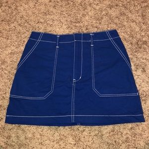 Royal Blue A-Line Skirt